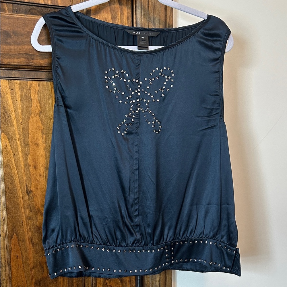 Marc Jacobs Navy blue Studded Blouse